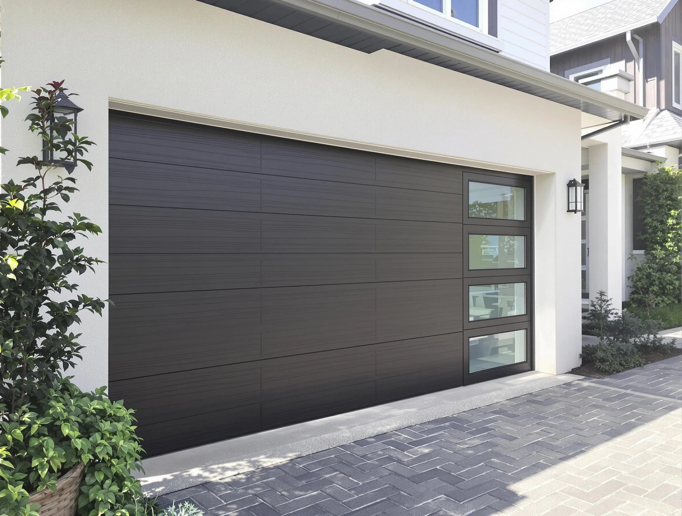 Custom garage door installation by Stone Mountain Garage Door Repair in Stone Mountain