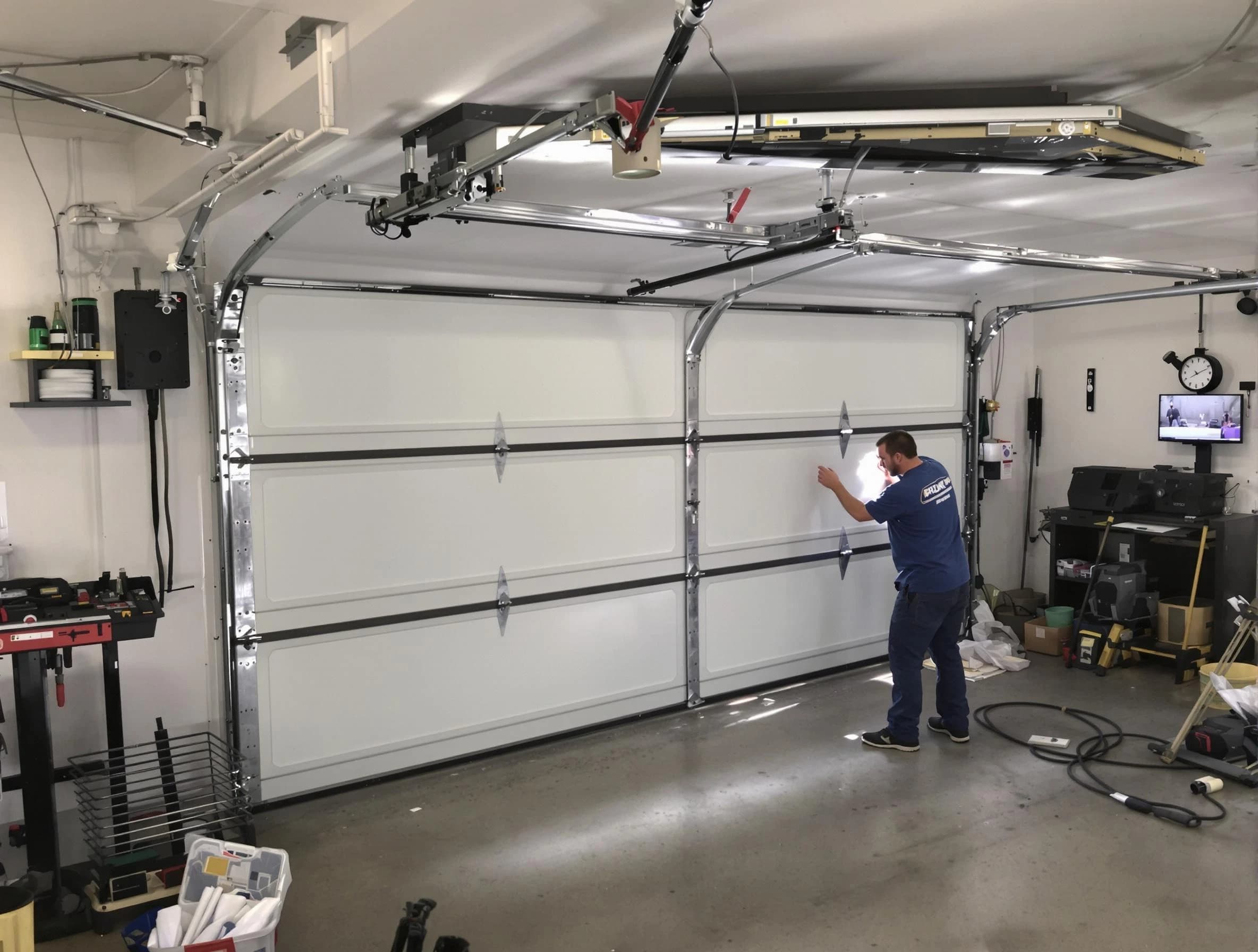 Professional garage door repair service by Stone Mountain Garage Door Repair in Stone Mountain