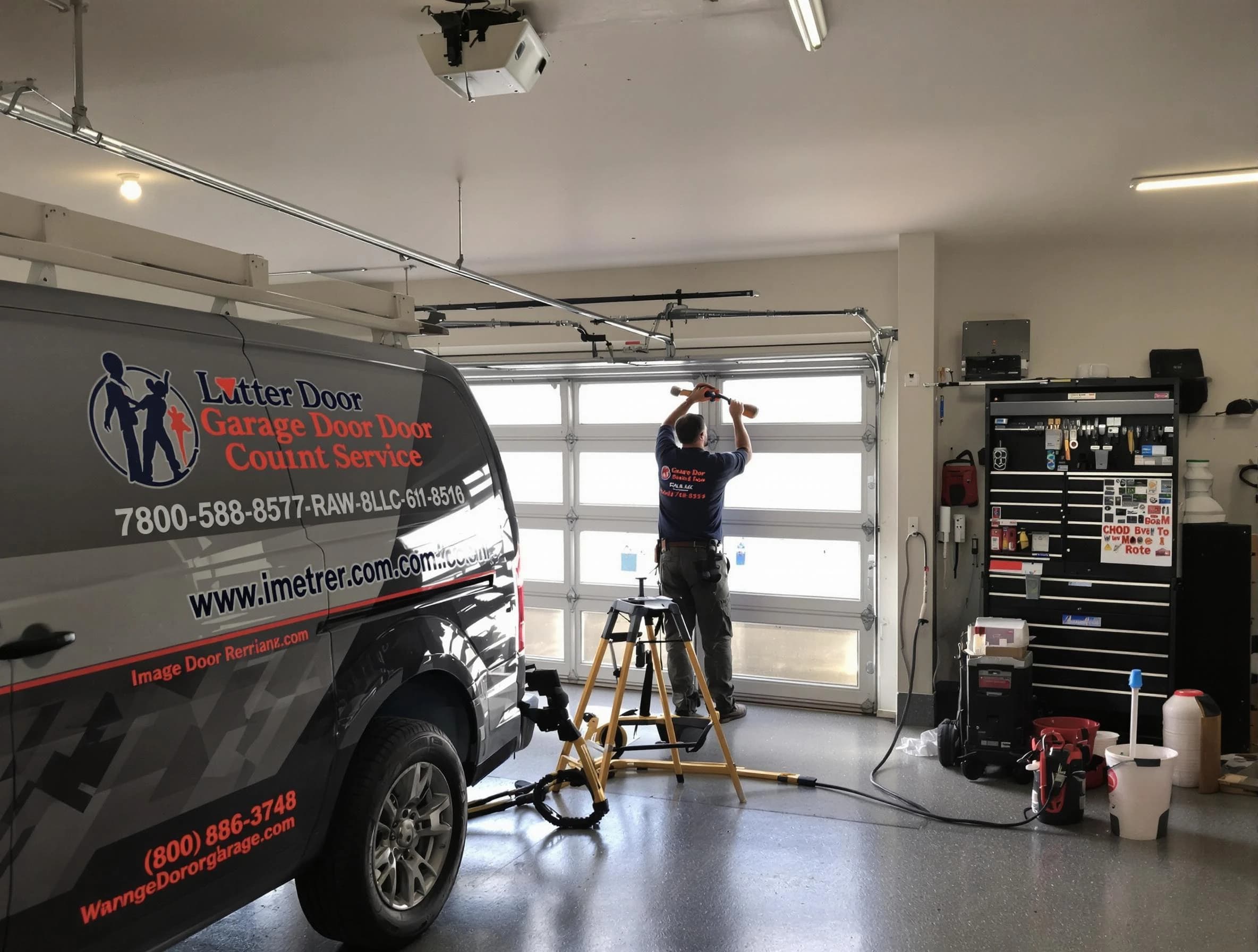 Stone Mountain Garage Door Repair rapid response team performing same-day repair in Stone Mountain