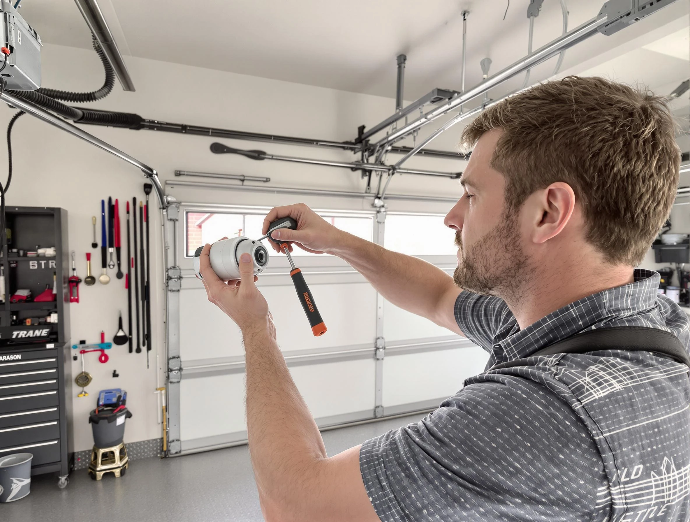 Garage door opener repair service by Stone Mountain Garage Door Repair in Stone Mountain