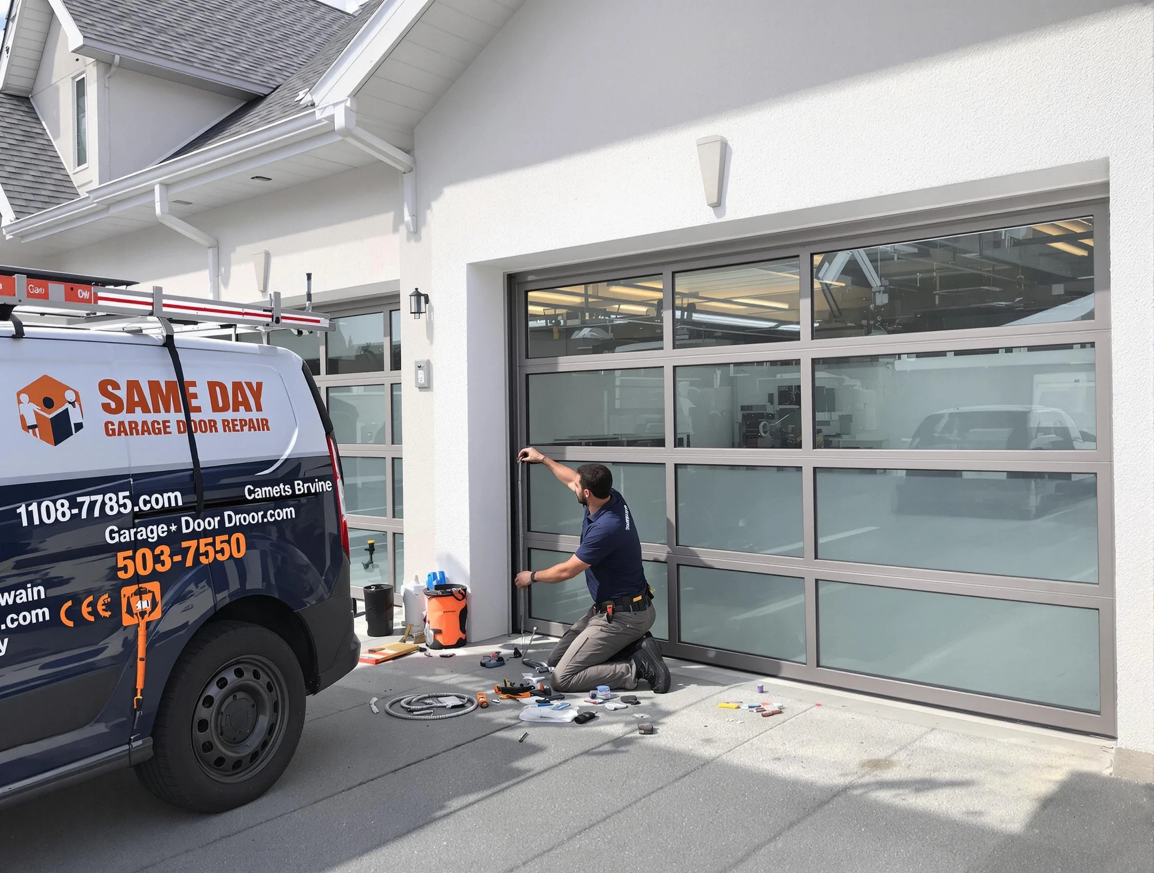 Same-day garage door repair service by Stone Mountain Garage Door Repair in Stone Mountain